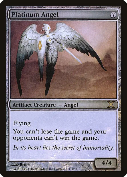 Ange de platine, carte Magic 10E 339★ — extension Dixième édition