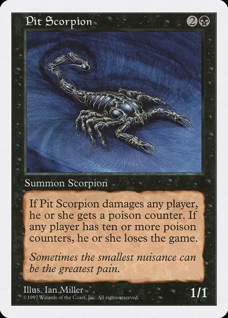 Pit Scorpion, Magic card 5ED 187 — Fifth Edition set