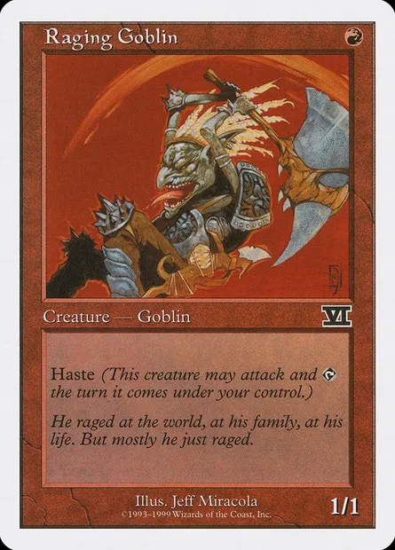 Raging Goblin, Magic card BRB 55 — Battle Royale Box Set set