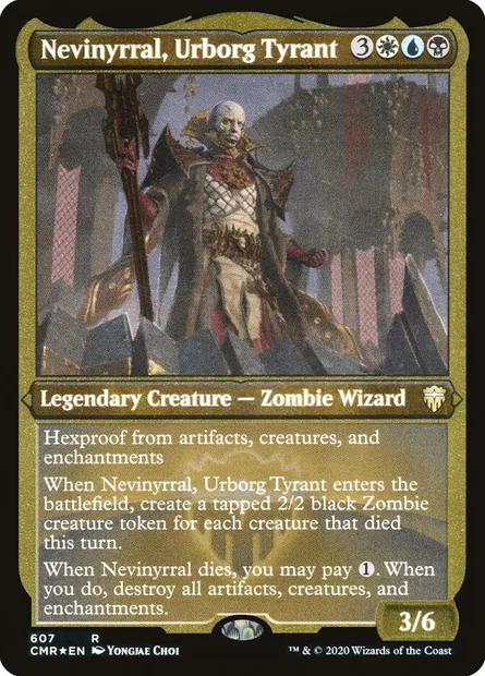 Nevinyrral, Urborg Tyrant, Magic card CMR 607 — Commander Legends set