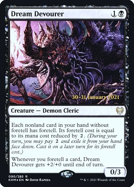 Dream Devourer, Magic card PKHM 90s — Kaldheim Promos set