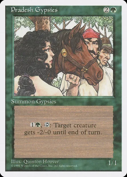 Pradesh Gypsies, Magic card 4ED 265 — Fourth Edition set