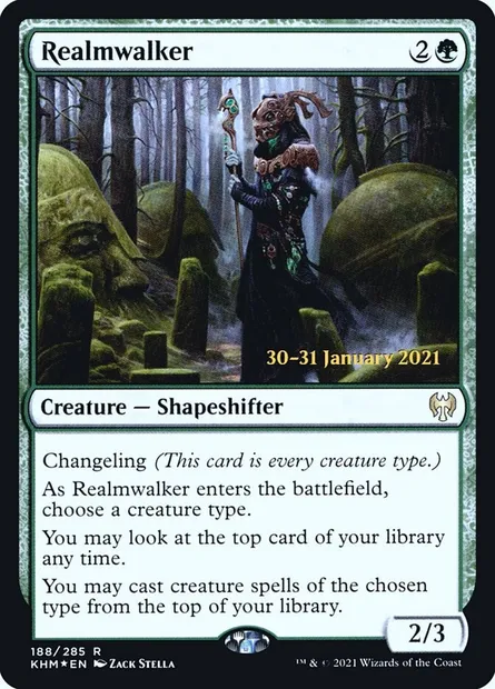 Realmwalker, Magic card PKHM 188s — Kaldheim Promos set