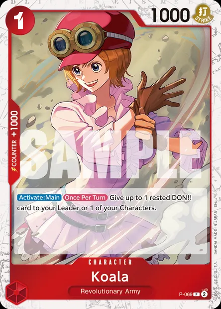 Koala, One Piece card P-069 — Promotion card set