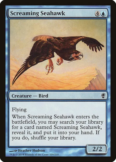 Screaming Seahawk, Magic card CNS 105 — Conspiracy set