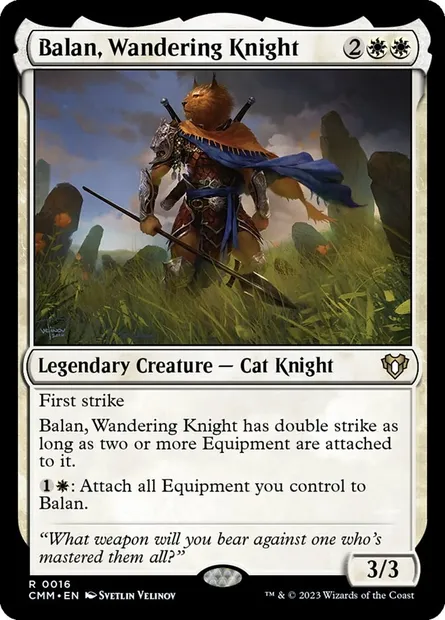Balan, Wandering Knight, Magic card CMM 16 — Commander Masters set