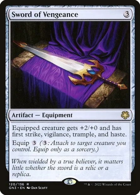 Sword of Vengeance, Magic card GN3 120 — Game Night: Free-for-All set