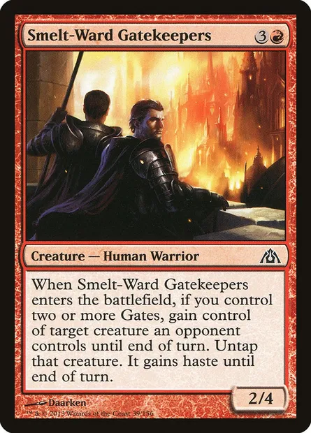 Smelt-Ward Gatekeepers, Magic card DGM 39 — Dragon's Maze set