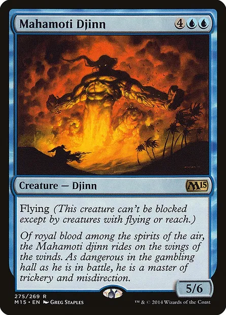 Mahamoti Djinn, Magic card M15 275 — Magic 2015 set