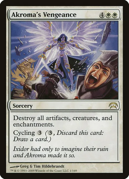 Vengeance selon Akroma, carte Magic HOP 1 — extension Planechase