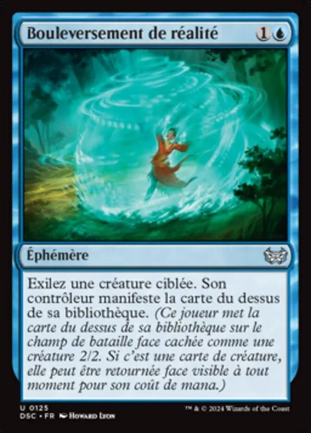 Bouleversement de réalité, carte Magic DSC 125 — extension Duskmourn: House of Horror Commander