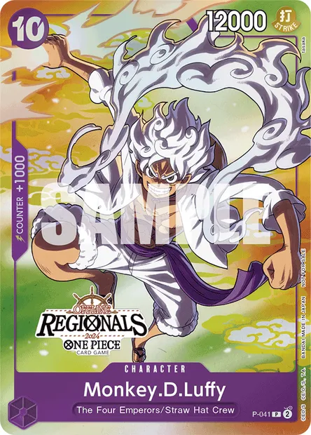 Monkey.D.Luffy, One Piece card P-041 — Promotion card set