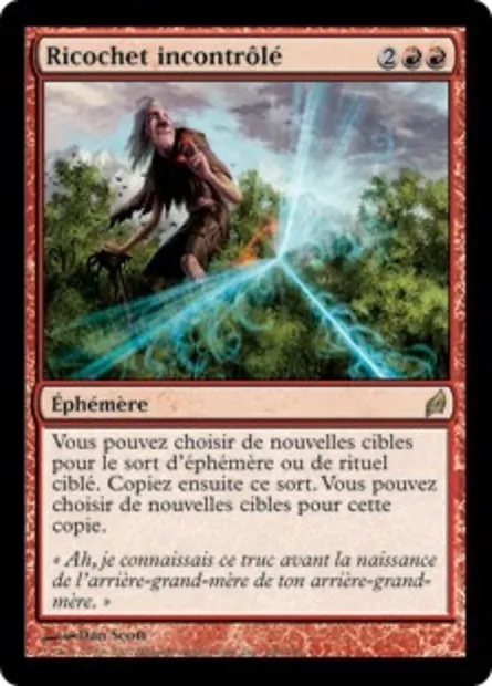 Ricochet incontrôlé, carte Magic LRW 196 — extension Lorwyn
