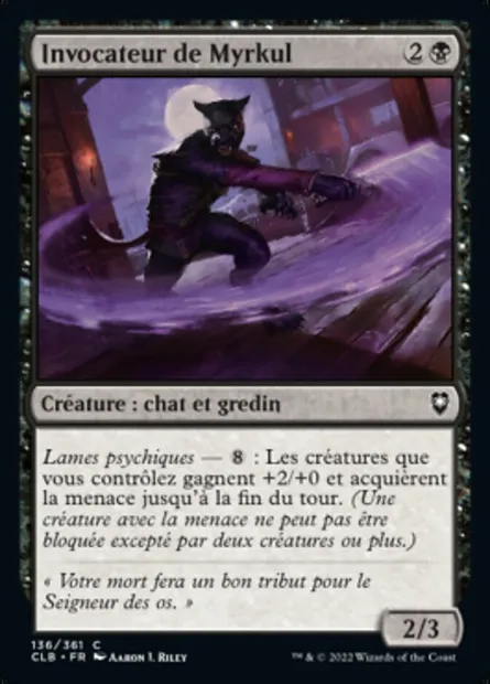 Invocateur de Myrkul, carte Magic CLB 136 — extension Commander Légendes : la bataille de la Porte de Baldur