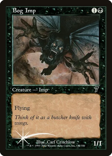 Bog Imp, Magic card 7ED 122★ — Seventh Edition set