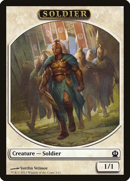 Soldier, Magic card TTHS 3 — Theros Tokens set
