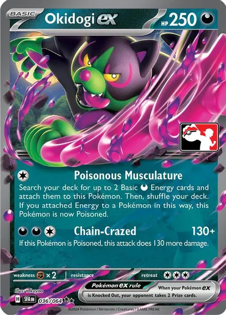 Okidogi ex, Pokémon card PPS 036-4 — Play! Pokémon Prize Pack Series set