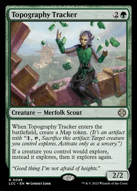 Topography Tracker, Magic card LCC 95 — The Lost Caverns of Ixalan Commander set