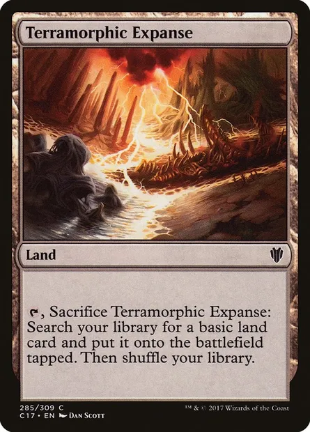 Terramorphic Expanse, Magic card C17 285 — Commander 2017 set