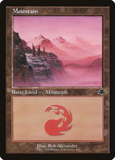 Mountain, Magic card DMR 408 — Dominaria Remastered set