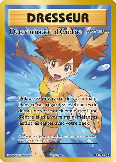 Détermination d'Ondine, carte Pokémon EVO 108 — extension Évolutions