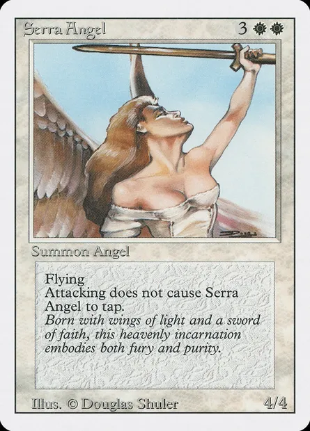 Serra Angel, Magic card 3ED 40 — Revised Edition set