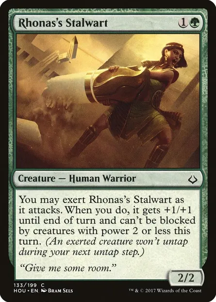 Rhonas's Stalwart, Magic card HOU 133 — Hour of Devastation set