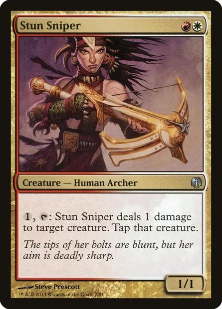 Stun Sniper, Magic card DDL 7 — Duel Decks: Heroes vs. Monsters set