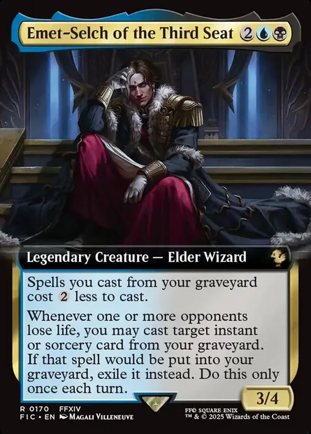 Emet-Selch of the Third Seat, Magic card FIC 170 — Final Fantasy Commander set