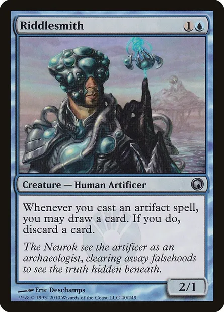 Riddlesmith, Magic card SOM 40 — Scars of Mirrodin set