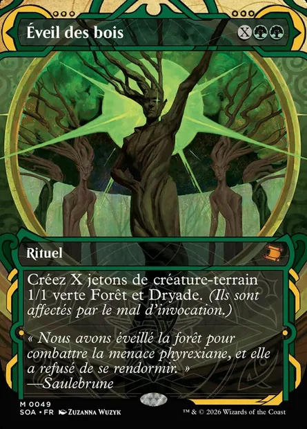Éveil des bois, carte Magic SOA 49 — extension Secrets of Strixhaven Mystical Archive