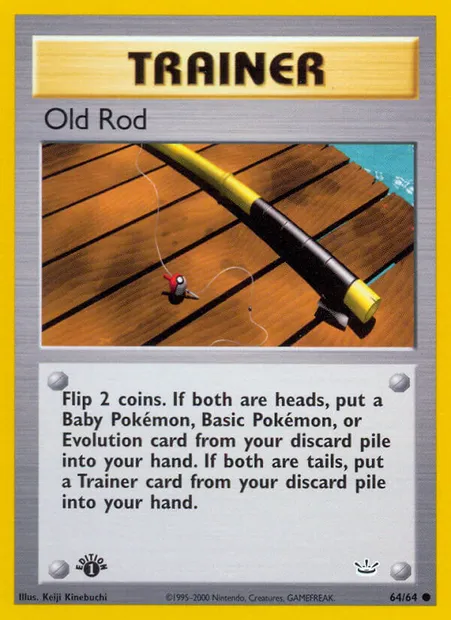 Old Rod, Pokémon card NR 64 — Neo Revelation set