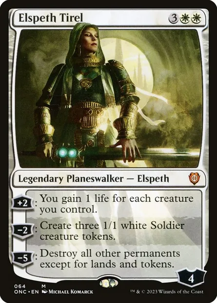 Elspeth Tirel, Magic card ONC 64 — Phyrexia: All Will Be One Commander set