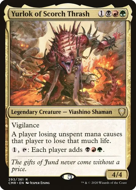 Yurlok of Scorch Thrash, Magic card CMR 293 — Commander Legends set