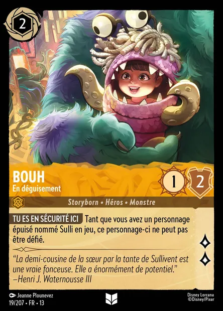 Bouh - En déguisement, carte Disney Lorcana CH13-019 — extension Invasion Epineuse!