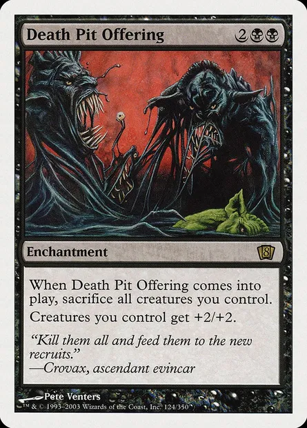 Death Pit Offering, Magic card 8ED 124 — Eighth Edition set