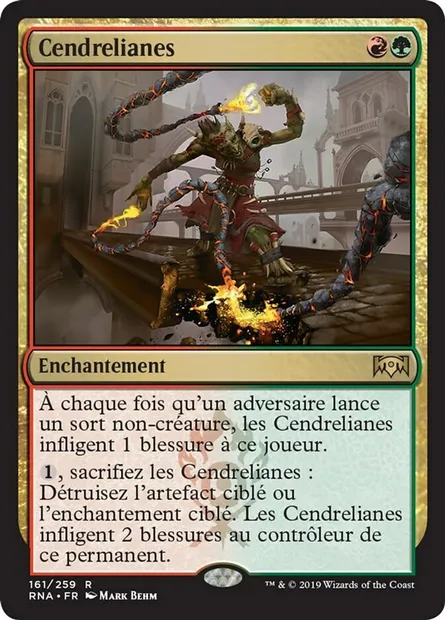 Cendrelianes, carte Magic RNA 161 — extension L'allégeance de Ravnica