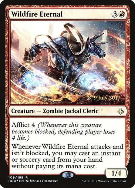 Éternel du feu dévastateur, carte Magic PHOU 109s — extension Hour of Devastation Promos