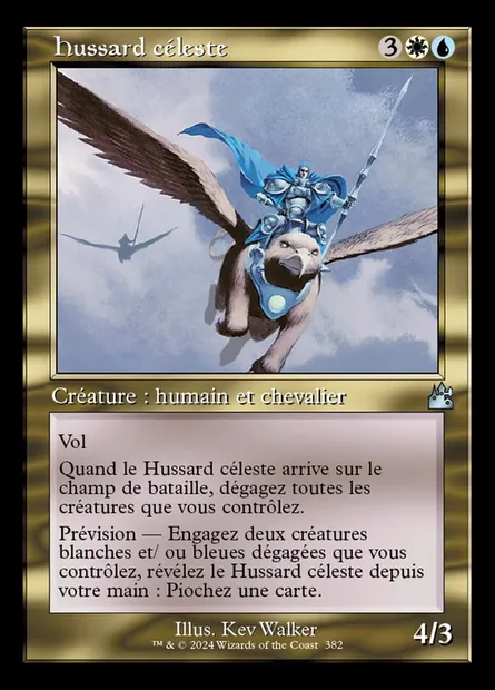 Hussard céleste, carte Magic RVR 382 — extension Ravnica Remastered