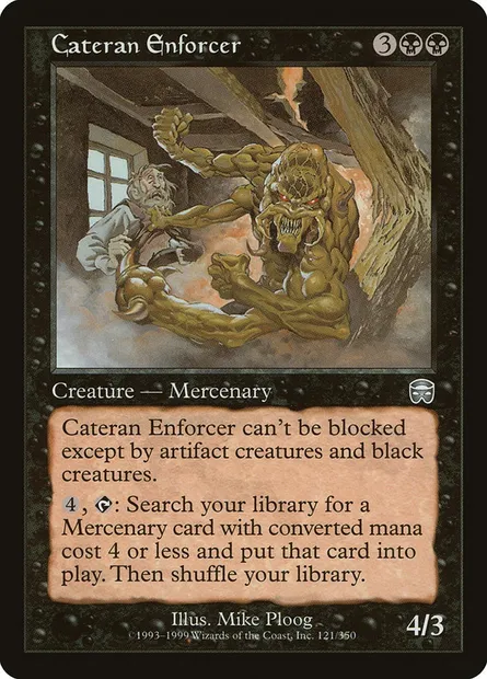Cateran Enforcer, Magic card MMQ 121 — Mercadian Masques set