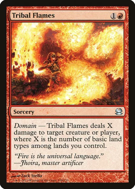 Tribal Flames, Magic card MMA 138 — Modern Masters set