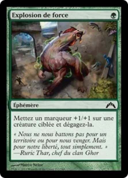 Explosion de force, carte Magic GTC 115 — extension Insurrection