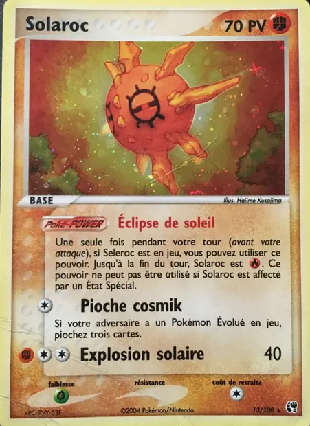Solaroc, carte Pokémon SS 13 — extension EX Tempête de sable