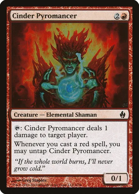 Cinder Pyromancer, Magic card PD2 9 — Premium Deck Series: Fire and Lightning set