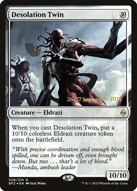 Desolation Twin, Magic card PBFZ 6s — Battle for Zendikar Promos set