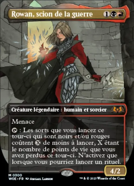 Rowan, scion de la guerre, carte Magic WOE 300 — extension Wilds of Eldraine