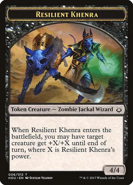 Khenra résistant, carte Magic THOU 6 — extension Hour of Devastation Tokens