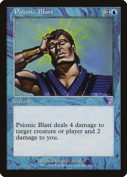 Psionic Blast, Magic card TSB 30 — Time Spiral Timeshifted set