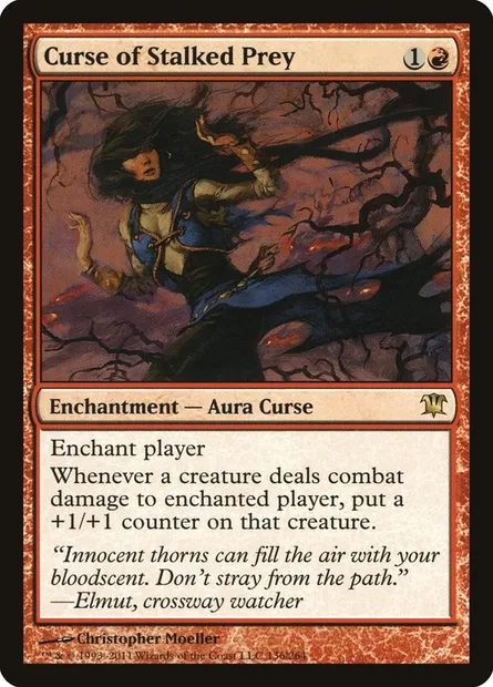 Curse of Stalked Prey, Magic card ISD 136 — Innistrad set