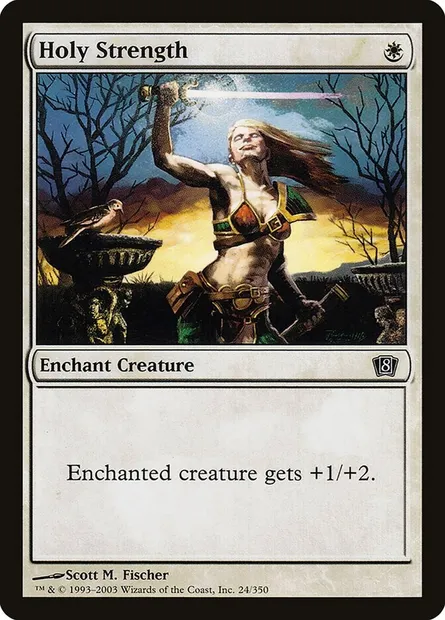 Holy Strength, Magic card 8ED 24★ — Eighth Edition set